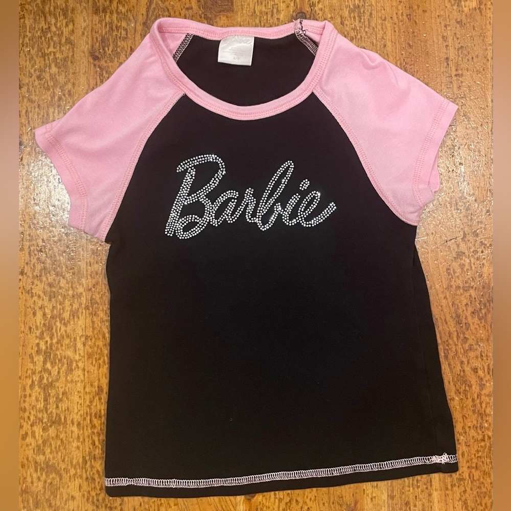Small Woman’s Barbie Pink and Black Top